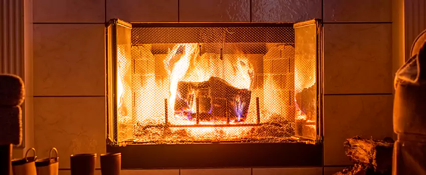 Mendota Hearth Landscape Fireplace Installation in Plattsburgh, New York