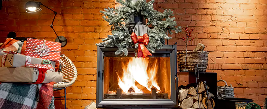 Travis Industries Linear Gas Fireplace Installation in Plattsburgh, New York